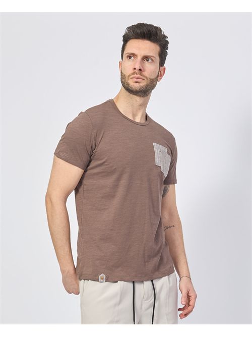 Yes Zee men's crew neck T-shirt with patch pocket YES ZEE | T736-S5000232